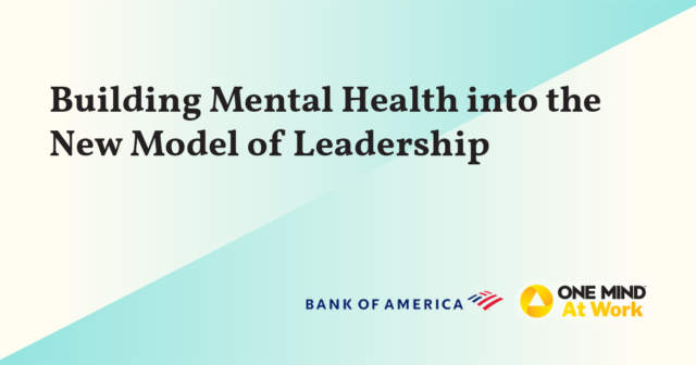 Bank of America Workplace Mental Health graphic