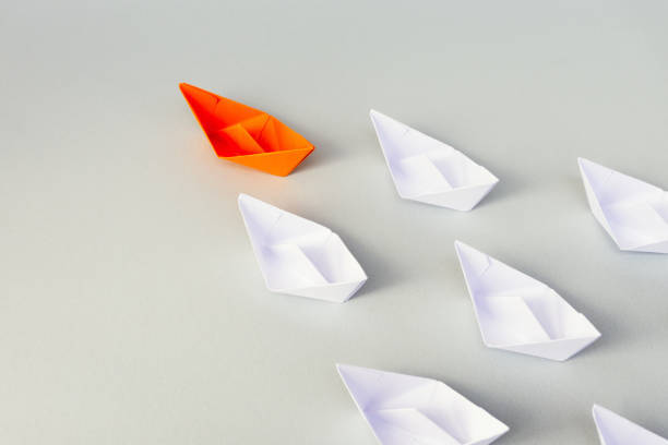 Image of folded paper boats
